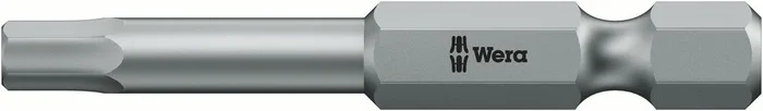 Wera 05350430001 | 0.050″ Hex Key Screwdriver Bit 840/4 Z | 1/4″ Hex Power Drive | Length 2″ (50mm)