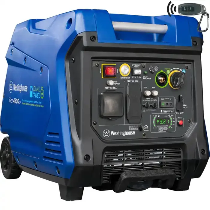 Westinghouse 4500 Watt Dual Fuel Inverter Generator