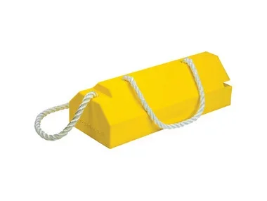 Wheel Chock – Aviation – 20″ X 8″ X 6″ – Large To Oversized Aircraft – Locking Rope – Handle – Yellow – AC6820-LR-H