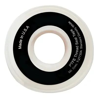 White PTFE Thread Sealant Tape, 1/2 in x 1296 in