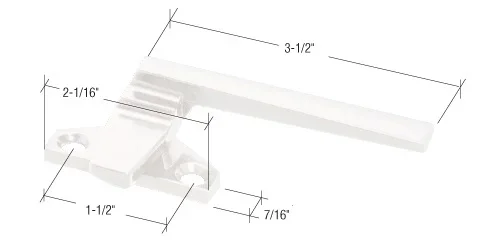 White Right Hand Cam Handle Lock – C.R. Laurence