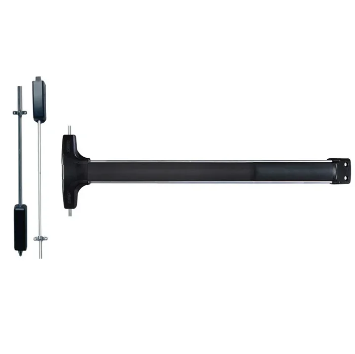 Wide Stile Surface Vertical Rod Exit Device – Value Series No Trim – Detex Corporation