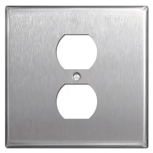 Wider Single Duplex Cover Plates – Spec Grade Stainless Steel
