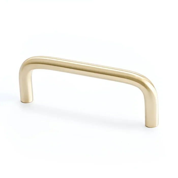 Wire Pull 3″ Zurich Satin Brass by BERENSON – Elegant Cabinet Hardware