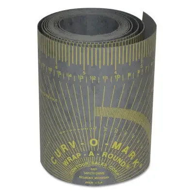 Wrap-A-Round Pipe Wrap Curv-O-Mark 6″ to 16″ Diameter Pipe Gray