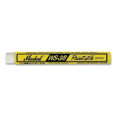WS Paintstik Marker, 3/8 in x 4.25 in L, White