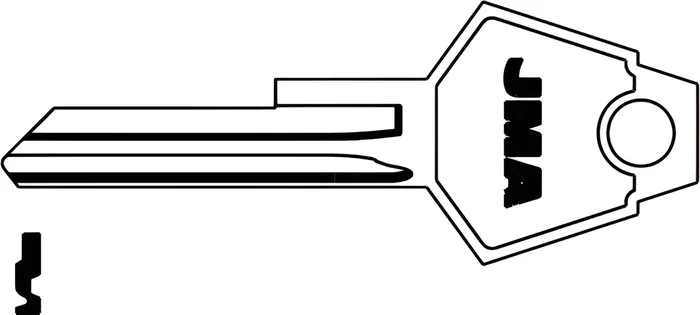 Y152 P1770U Chrysler Key Blank Nickel Plated – JMA USA