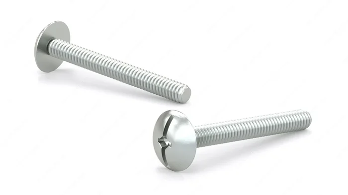 Zinc Plated Machine Screw – Large Truss Head – 8-32 – Type B Point