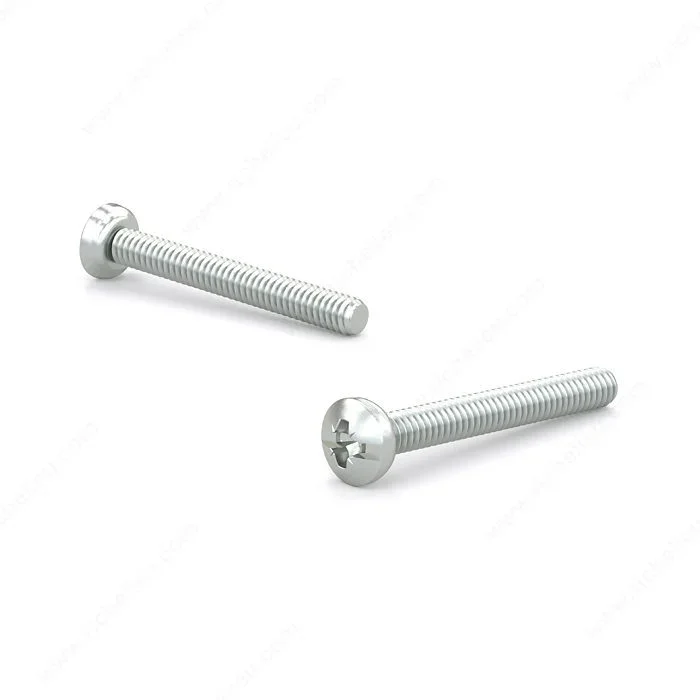 Zinc Plated Machine Screw, Pan Head, M4 – Type B Point by Richelieu