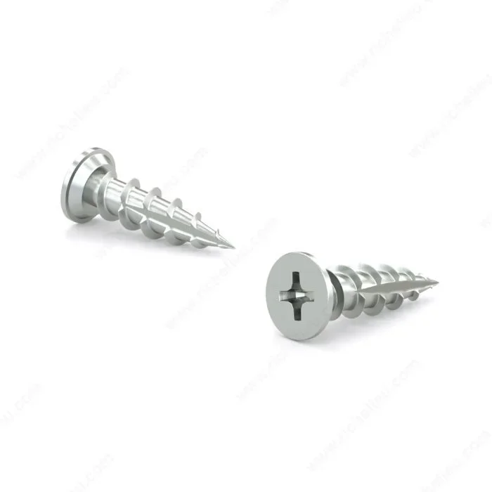 Zinc-Plated Wood Screw – Undercut Head, Phillips Drive, Coarse Thread, Type 17 Point by Richelieu