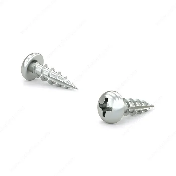 Zinc-Plated Wood Screw, Pan Head, Phillips Drive, Coarse Thread, Type 17 Point – Richelieu